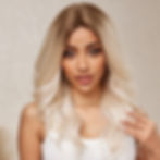 Thumbnail: Blonde Brown Ombre Long Wavy Lace Front Wigs for Women Natural Hairline Synthet
