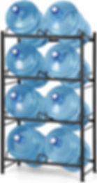 Thumbnail: LIANTRAL 5 Gallon Water Bottle Holder, Heavy Duty Water Cooler Jug Rack 3 Tiers
