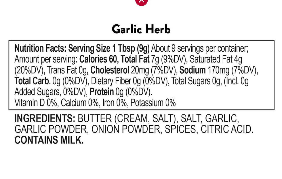 Thumbnail: Better Butter Craft Butter - Garlic Herb 4.5 oz.