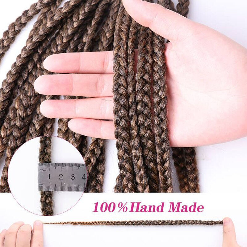 Thumbnail: Julianna 14 18 24 Inch Kanekalon Free Shipping Pre Looped Ombre Knotless Box Br