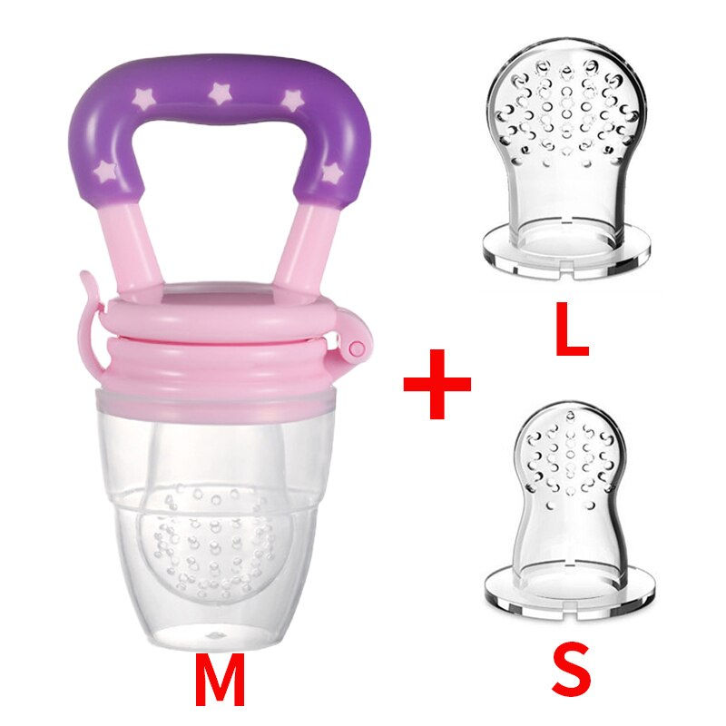 Thumbnail: Newborn Baby Fresh Food Fruit Feeder Silicone Teether Trainning To Eat Fruit Gr
