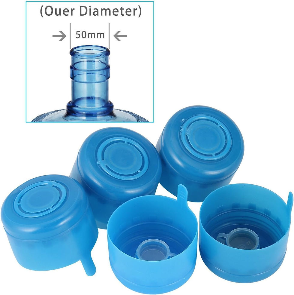Thumbnail: WINBOB 5PCS 55mm 3 and 5 Gallon Non-Spill Caps,Replacement Water Bottle Snap On
