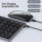 Miniatura: HKZA 5.0 2.4G Wireless Keyboard and Mouse Combo Multimedia Keyboard Mouse Set f