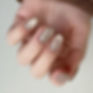 Thumbnail: 24pcs French Style False Nails Glitte Design Fake Nail Patch Mid Length Coffin 