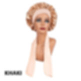 Thumbnail: Leeons Silk Sleeping Cap Night Hat Head Cover Bonnet Satin Cheveux Nuit For Cur