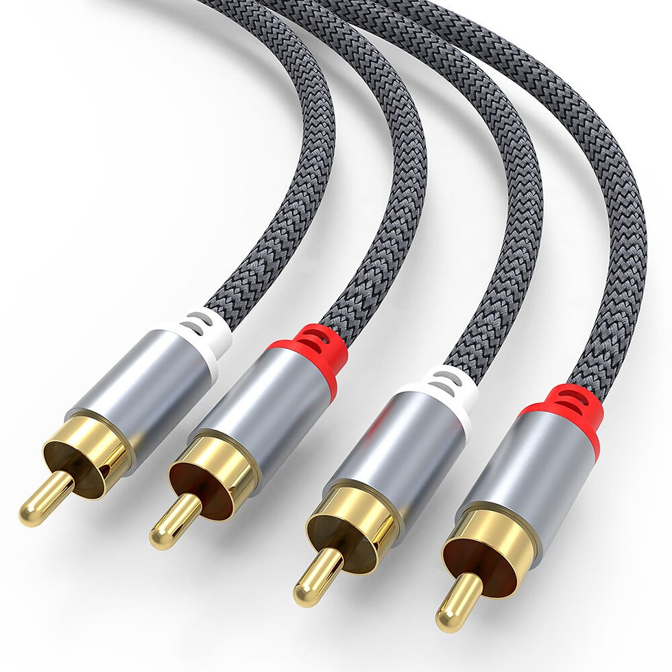Thumbnail: RCA Stereo Audio Cable 2 RCA To 2 RCA Male To Male Dual Channel Cord Support fo