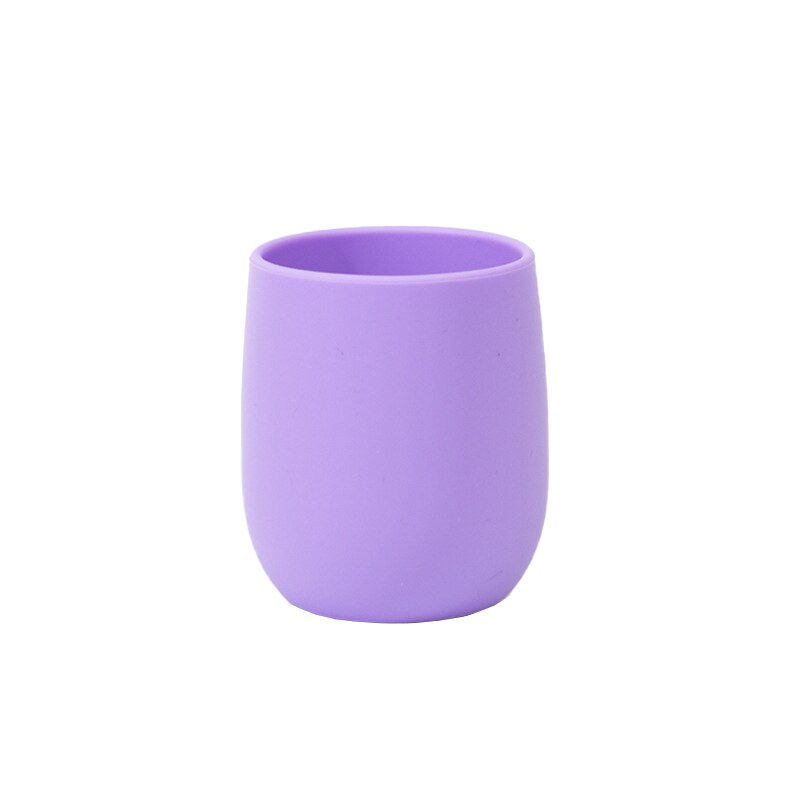 Thumbnail: Baby Learning Drinking Solid Color Baby Silicone Baby Kids Feeding Cup Infant T