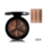 Thumbnail: 3 Colors Shimmer Glitter Eye Shadow Palette Makeup Copper Bronzer Sliver Grey M