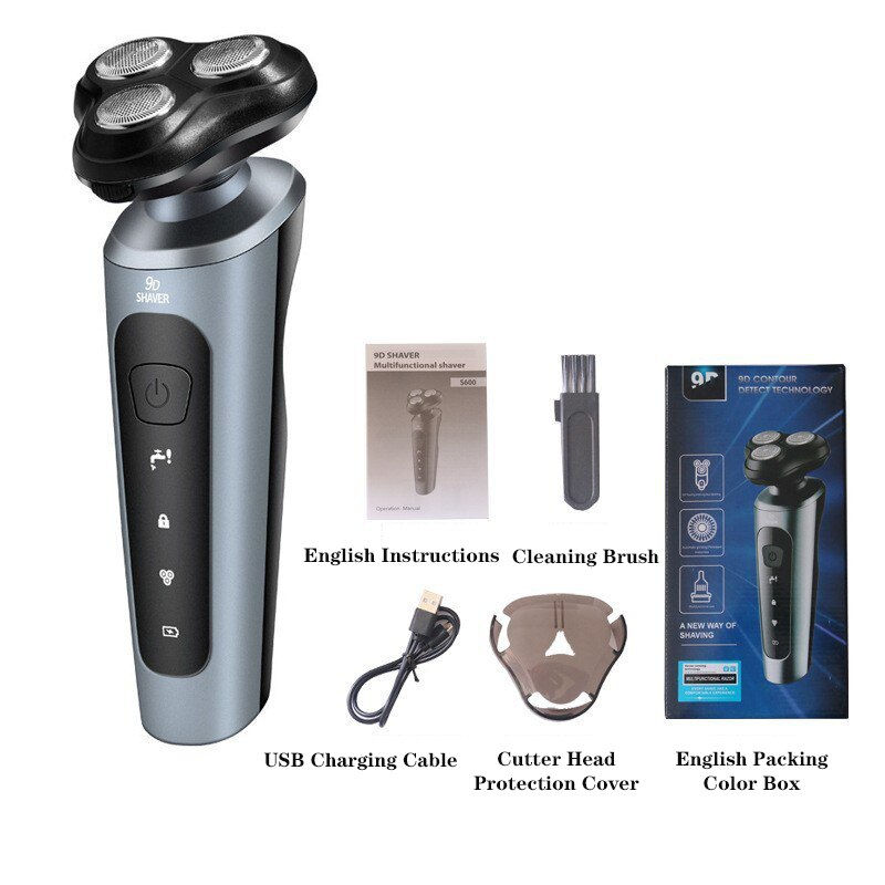 Thumbnail: Electric Razor For Men Intelligent Wet Dry Beard Shaving Trimmer Razor Shaver E
