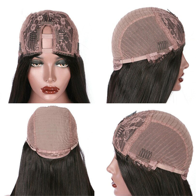 Thumbnail: Soft Long Highlight Blonde 24 inch Silk Straight Wig U Part Wig European Remy H