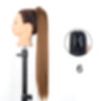 Thumbnail: Synthetic 24 Inch Claw Clip On Ponytail Hair Extension Long Wavy Ponytail Exten
