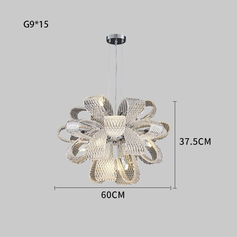 Thumbnail: Nordic Art Deco Lustre LED Hanging Lamp Lámparas Living Room Chandelier Lightin
