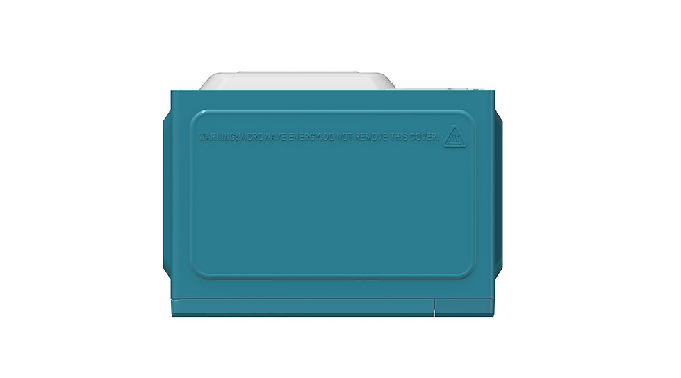 Thumbnail: Mainstays 0.7 Cu ft Compact Countertop Microwave Oven, Teal, New