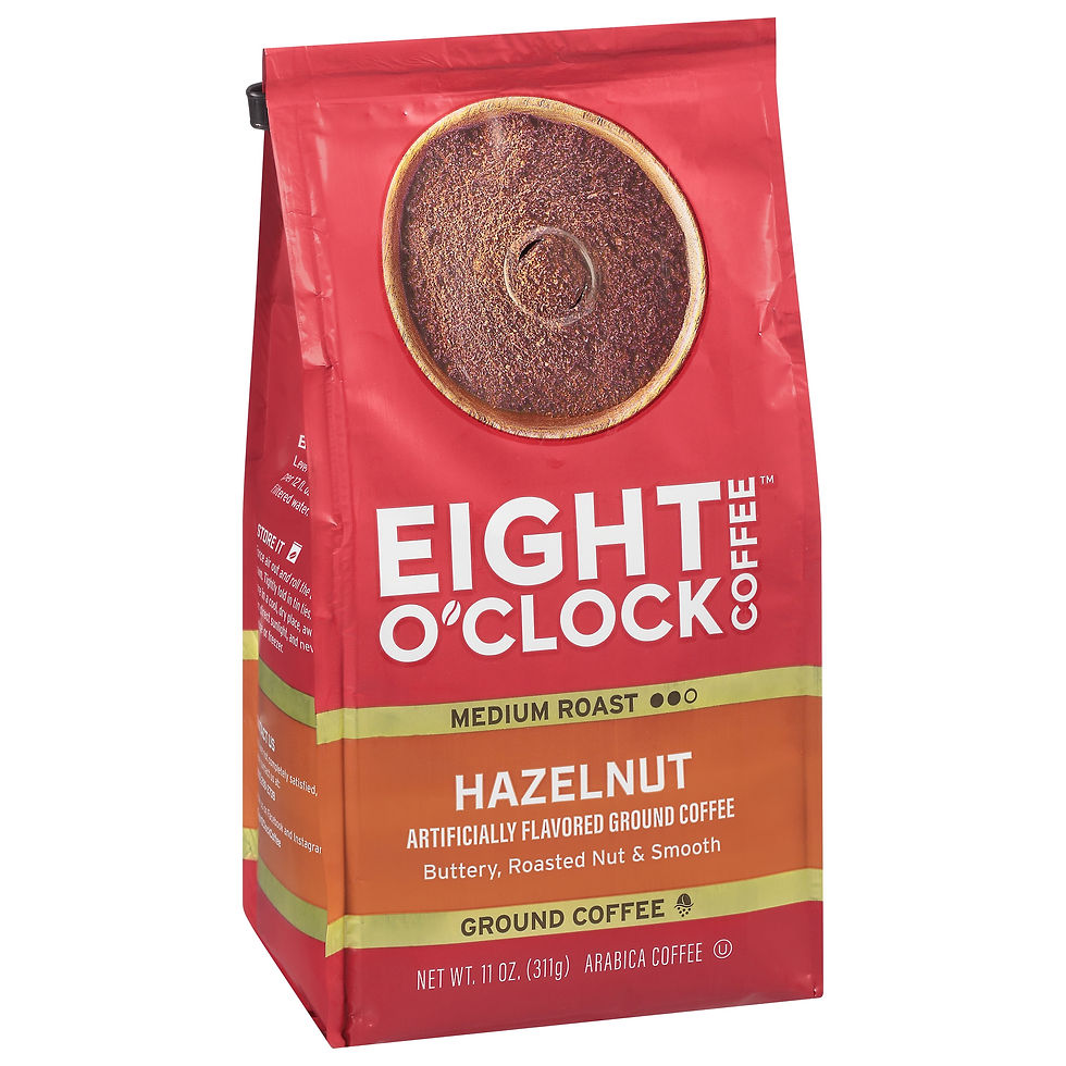 Thumbnail: Eight O'Clock Hazelnut Medium Roast Ground Coffee 11 Oz. Bag