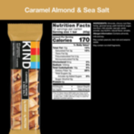 KIND Nut Bars, Caramel Almond & Sea Salt, 1.4 oz, 12 Count