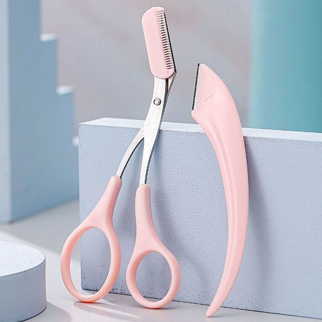Thumbnail: Eyebrow Trimming Knife Eyebrow Face Razor For Women Professional Eyebrow Scisso