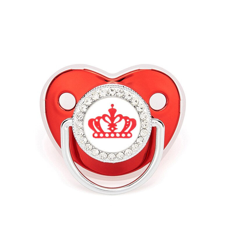 Thumbnail: Baby Pacifier Crown Bear Bling Newborn Pacifier BPA Free Silicone Infant Nipple