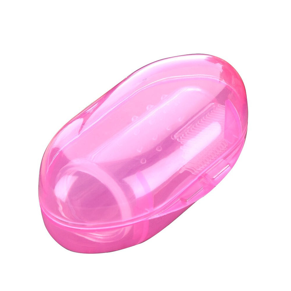 Thumbnail: Fulljion Dental Care Baby Toothbrush Kids Silicone Finger Brush Clear Massage S