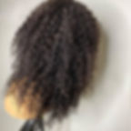 Thumbnail: Natural Black 24 inch Soft Long Kinky Curly U Part Wig European Remy Human Hair