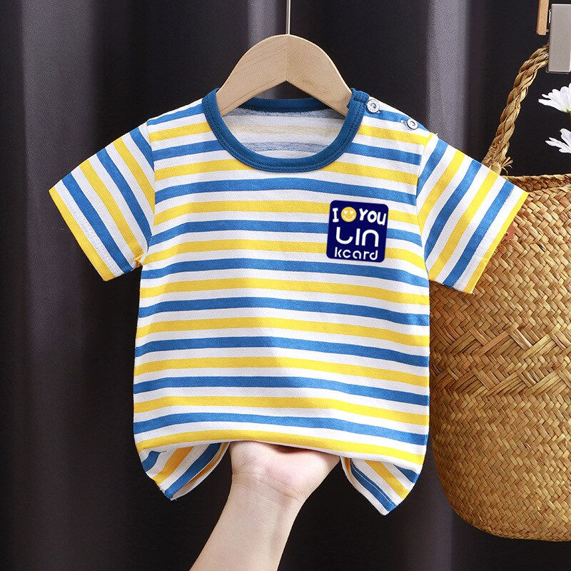 Thumbnail: 2023 Summer Children 3D Cartoon T-shirt for Boy Animal Printing Dinosaur Shark 