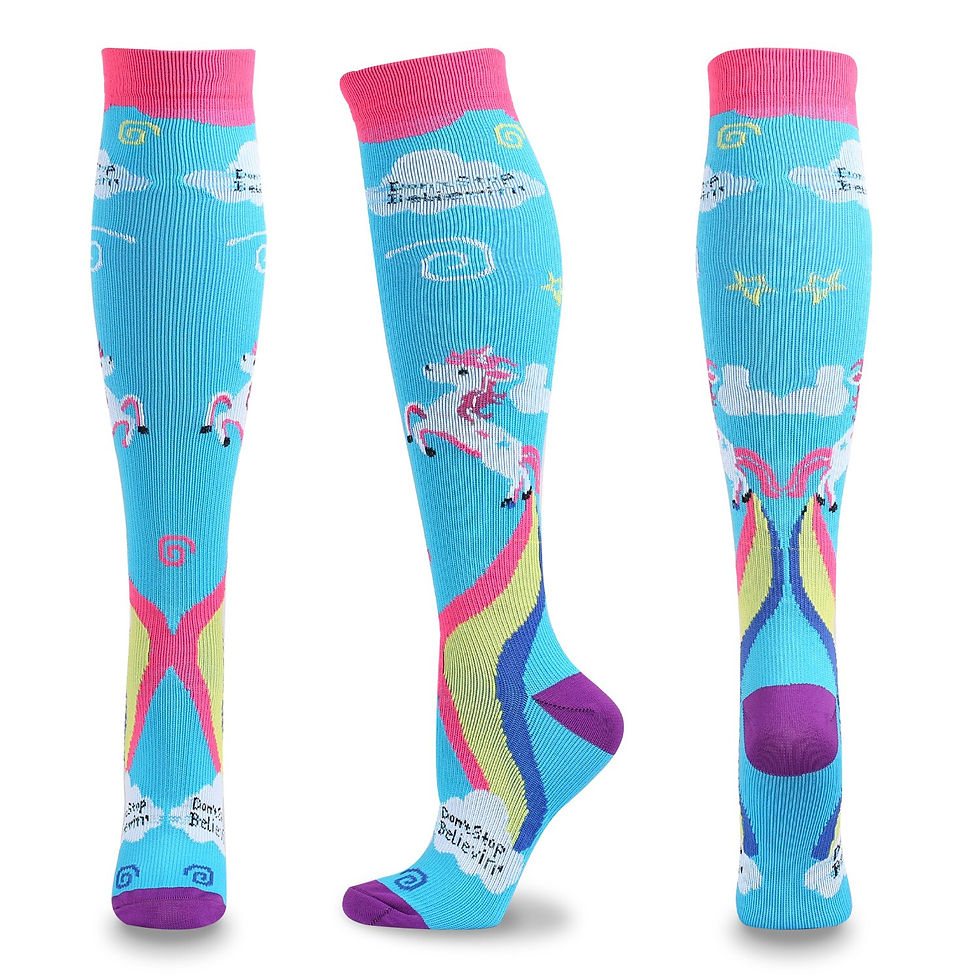 Thumbnail: 2022 New Cartoon Anime Pattern Compression Socks Unisex Outdoor Running Stockin
