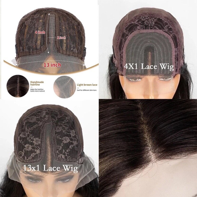 Thumbnail: Honey Blonde Highlight Wig Synthetic Lace Wigs T Part Brown Straight Pre Plucke