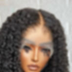 Миниатюра: Soft Preplucked 26 Inch Long 180%Density Glueless Natural Black Kinky Curly Lac