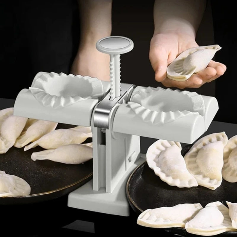 Thumbnail: Automatic Dumpling Maker Household Double Head Automatic Dumpling Maker Press M