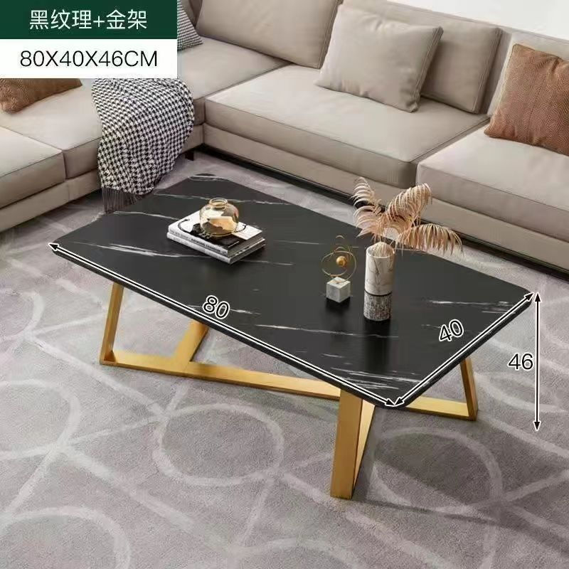 Thumbnail: Nordic Light Luxury Advanced Plate Tea Table Creative Marble Low Small Living R