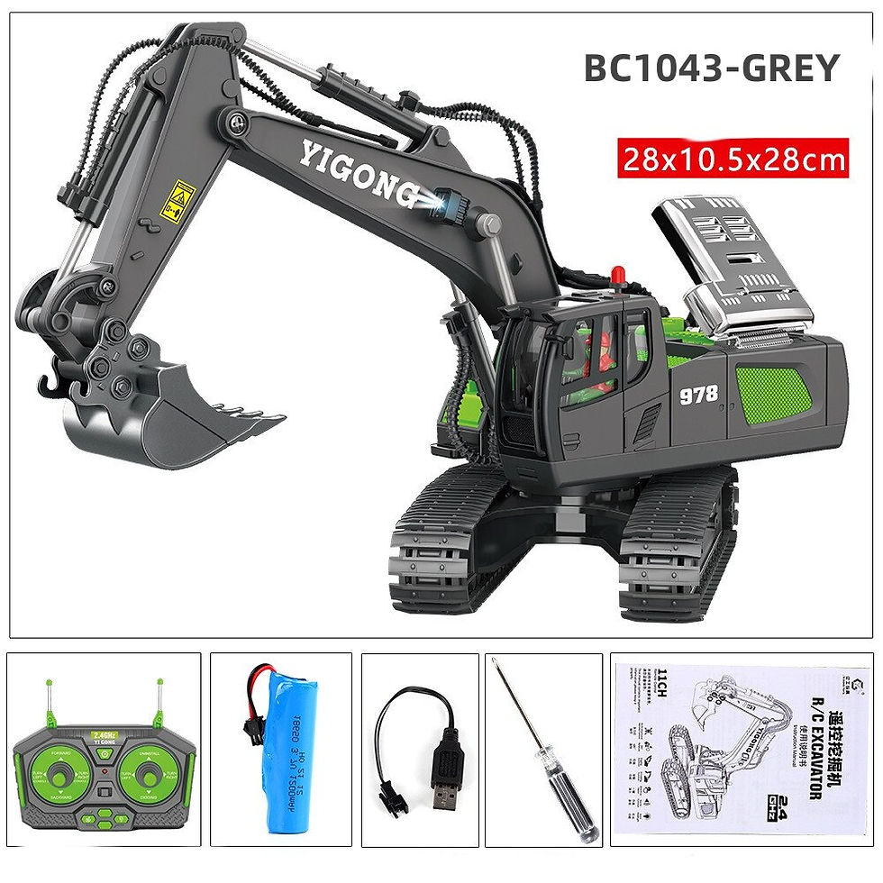 Thumbnail: RC Car Children Toys Remote Control Car Toys For Boys Radio Control Excavator D
