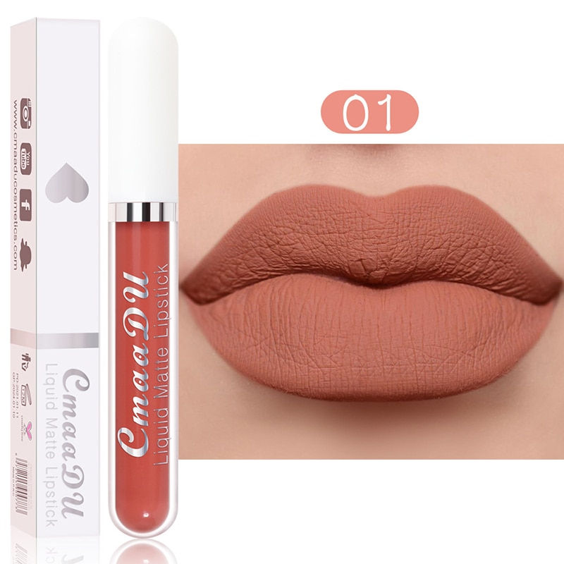 Thumbnail: Sexy Long Lasting Velvet Matte Lip Gloss Liquid Lipstick Lip Makeup Women Beaut