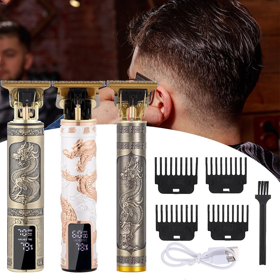 Thumbnail: Hair Clipper Three Speed Regulation Smooth Head Electric Push Oil Head Electric