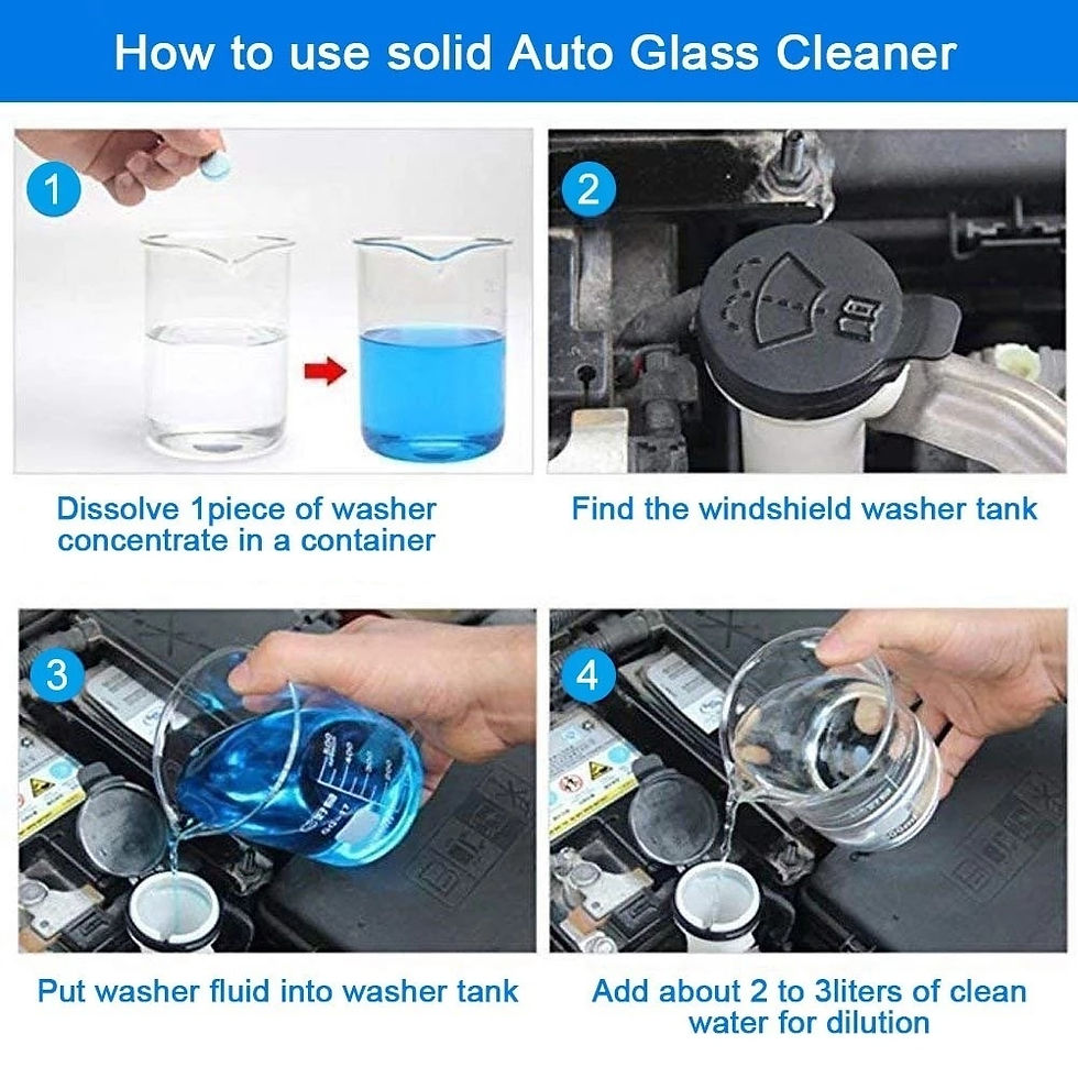 Thumbnail: 5/10/20/40/100Pcs Solid Cleaner Car Windscreen Wiper Effervescent Tablets Glass