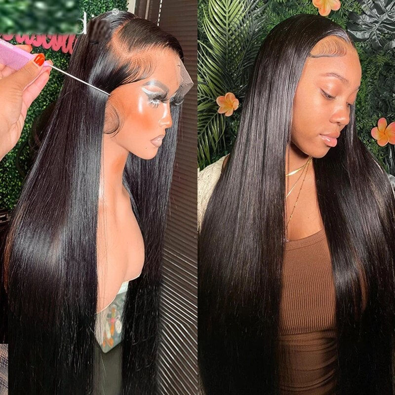 Silky Straight 13x5x5 Scalp Top Silk Base Lace Front Soft Hair Wigs with Baby H