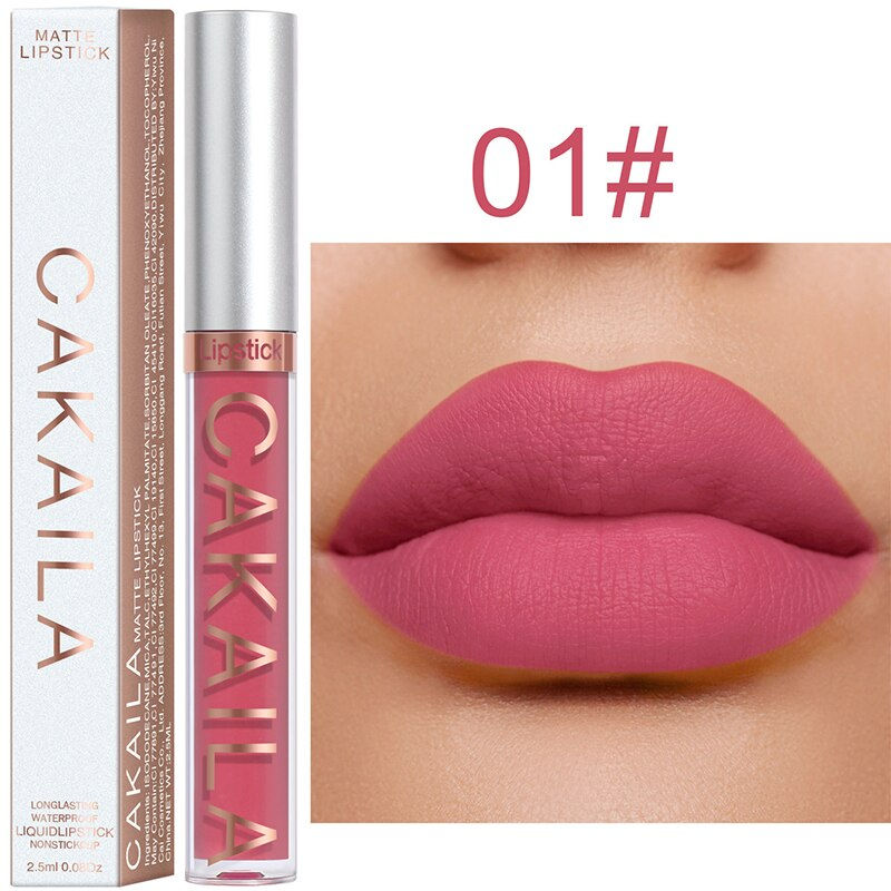 Miniatura: Sexy Long Lasting Velvet Matte Lip Gloss Liquid Lipstick Lip Makeup Women Beaut