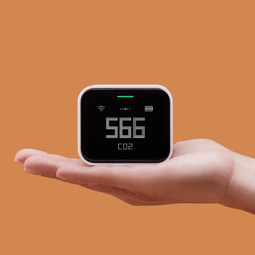 Air Monitor Lite CO2 PM2.5 PM10 Temperature Humidity Detector Operatio