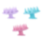 Thumbnail: Scalp Massage Shampoo Brush Silicone Soft Skin Friendly Hair Massager Comb Hair