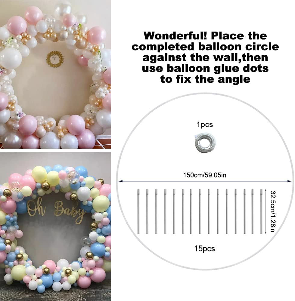 Thumbnail: Round Balloon Arch Kit, Removable Easy to Carry 150/180cm Balloon Column Stand 