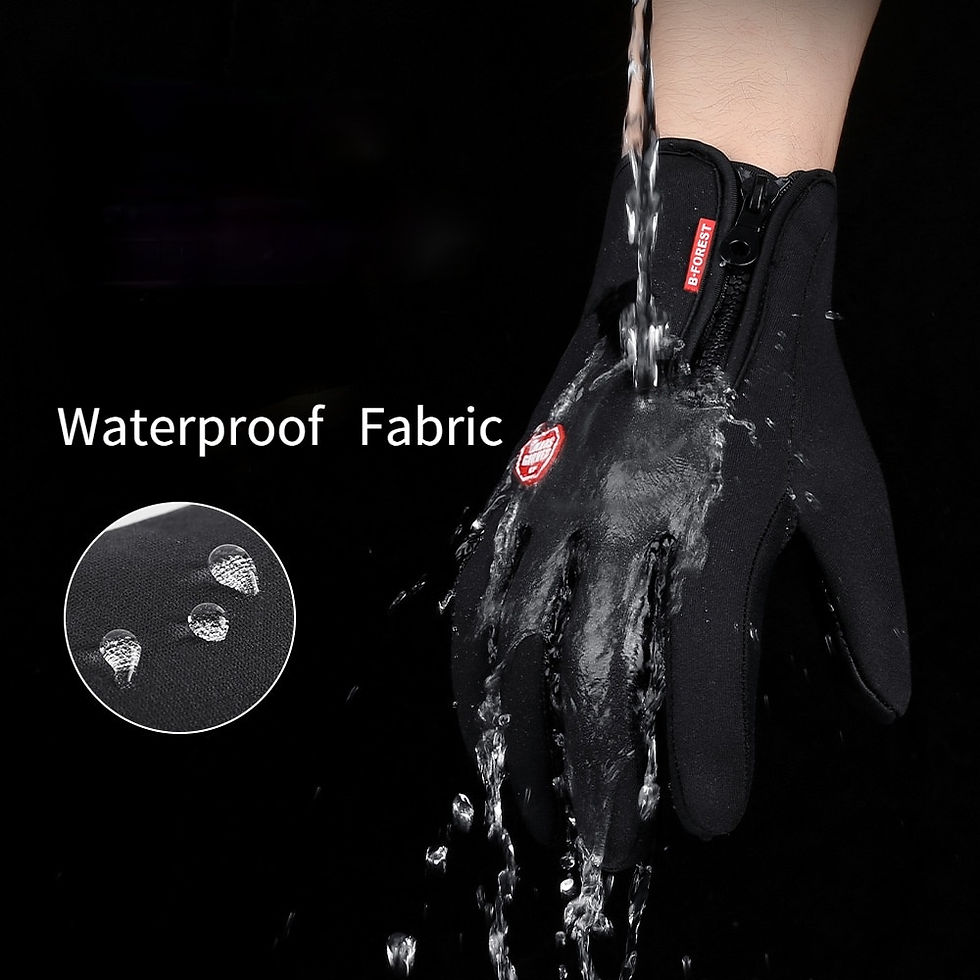 Thumbnail: Thermal Winter Gloves Touchscreen Cycling Gloves Full Finger Windproof Motorcyc