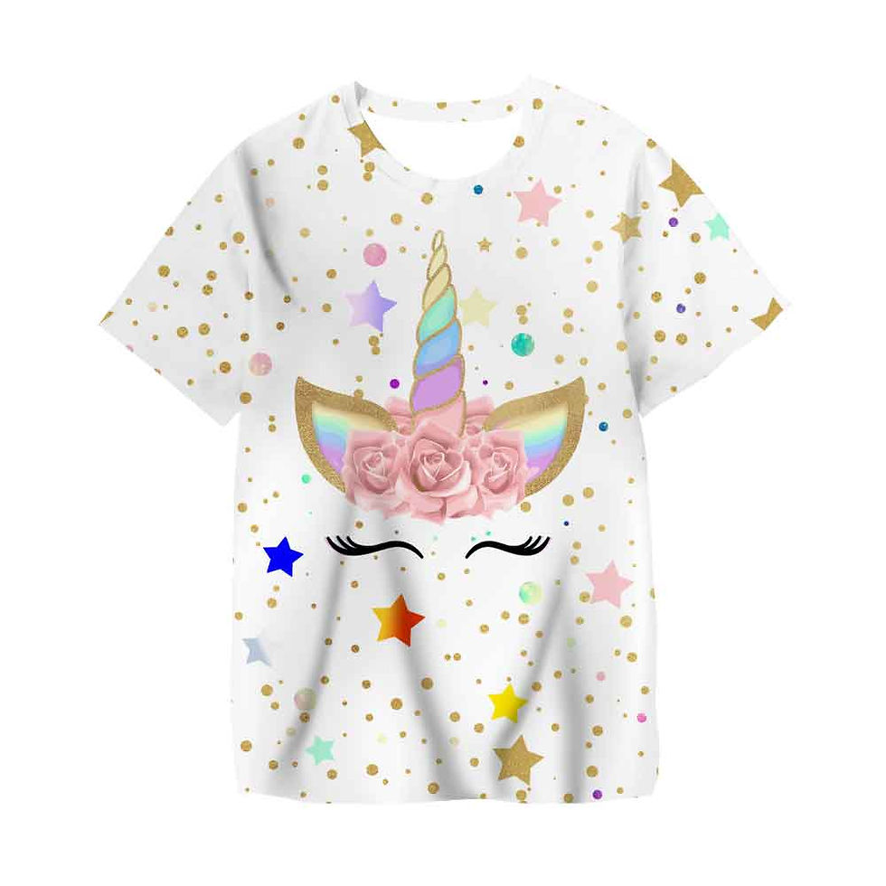 Thumbnail: Children's Unicorn T-Shirt Children for Boys a Boy Girls Kids Kid's Shirts Chil