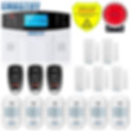 Thumbnail: Built-in antenna Door Sensor PIR Motion Detector Wireless LCD GSM SIM card Hous