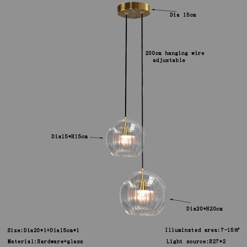 Thumbnail: Led Large Glass Ceiling Chandelier Hotel Restaurant Staircase Hanging Lamps for