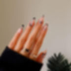 Thumbnail: 24pcs Simple Style Nail Art Colorful Lines Fake Nails In Shape Of Water Drop Pr