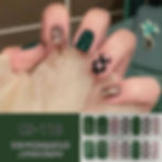 Thumbnail: 24Pcs checkerboard False Nails Wearable Fake Nails Full Cover Press On Square H