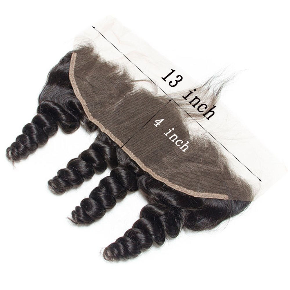 Loose Wave Frontal 13x4 Lace Frontal Closure Only Remy Hair 4x4 Brazilian Human