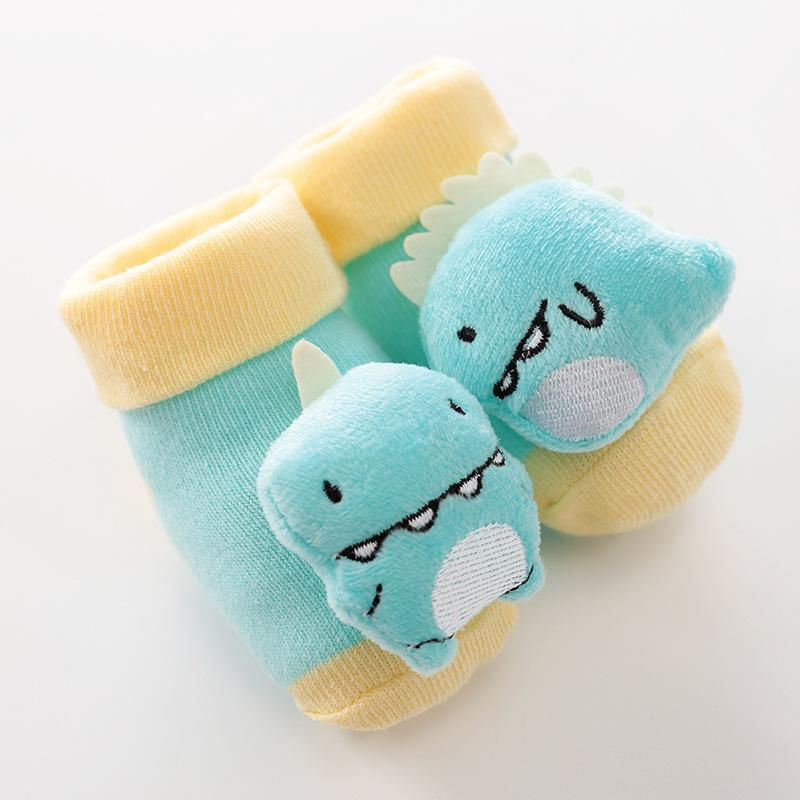 Thumbnail: Baby Kids Toddler Anti-Slip Socks Spring Animal Infant Newborn Gift With Bells 
