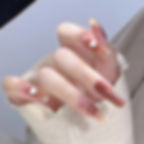 Thumbnail: 24pcs Detachable Finished Fingernails Almond Artificial Fake Nails With Glue Fu