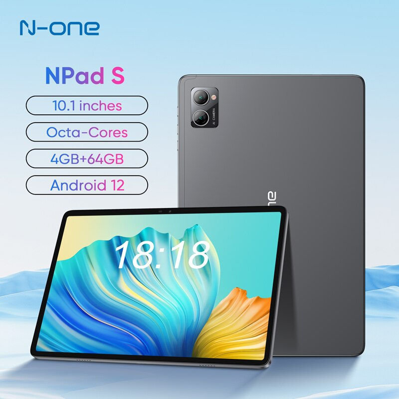 NPad S 2023 10.1inch Tablet Android Pad 1280X800 HD 4GB 64GB Android 12 MTK8183
