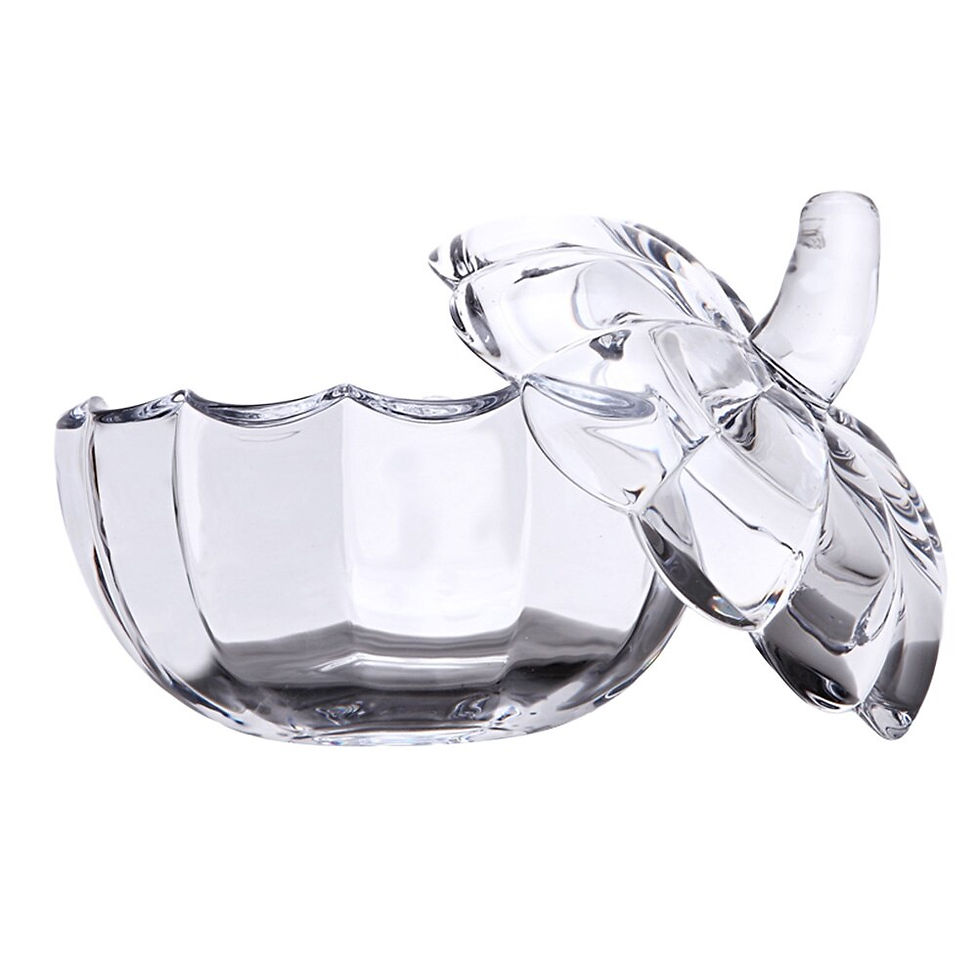 Thumbnail: Jar Pumpkin Candy Glass Bowl Cookiedishstorage Jars Lid Container Crystal Sugar