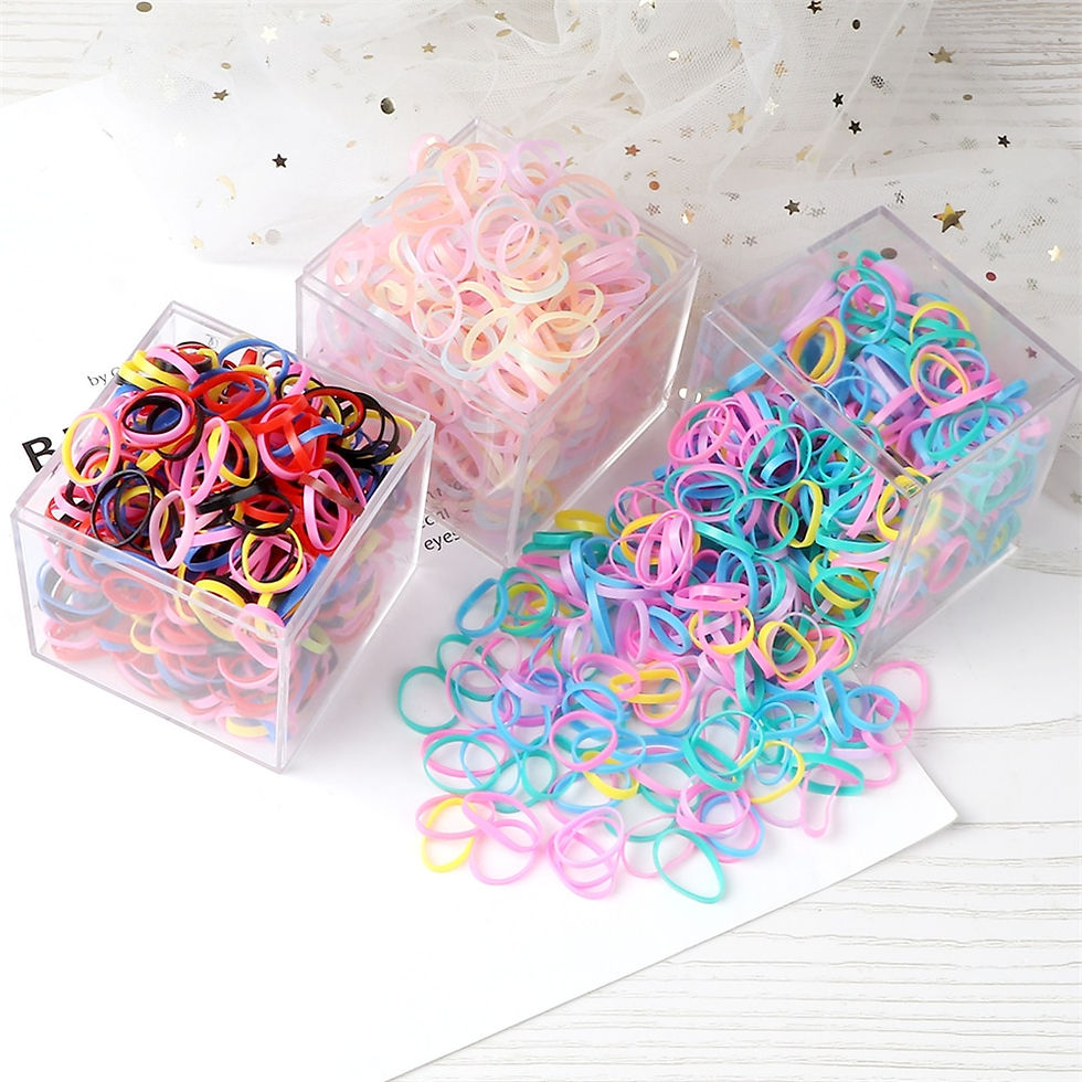 Miniaturbild: 1000/2000PCS Kid Elastic Rubber Band Small Scrunchie Hair Bands for Children Ba